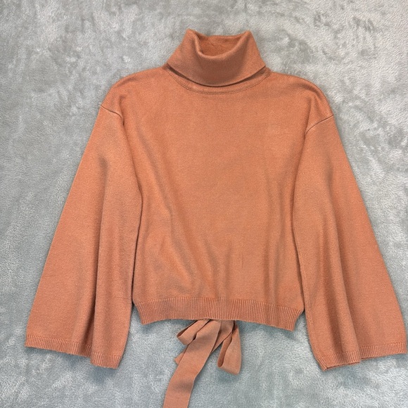 LPA Cybil Sweater Open Back Turtleneck in Dark Nude Size S from REVOLVE - Picture 4 of 7